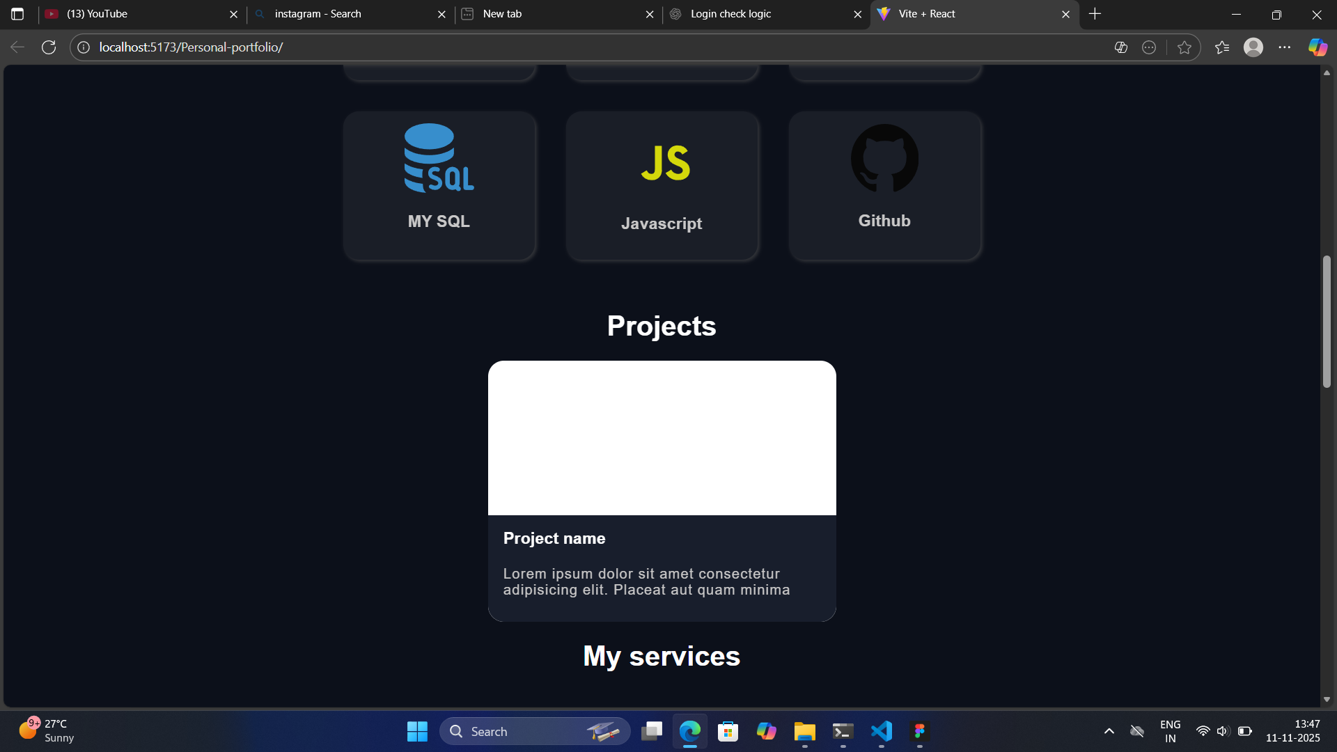 Vite + React
